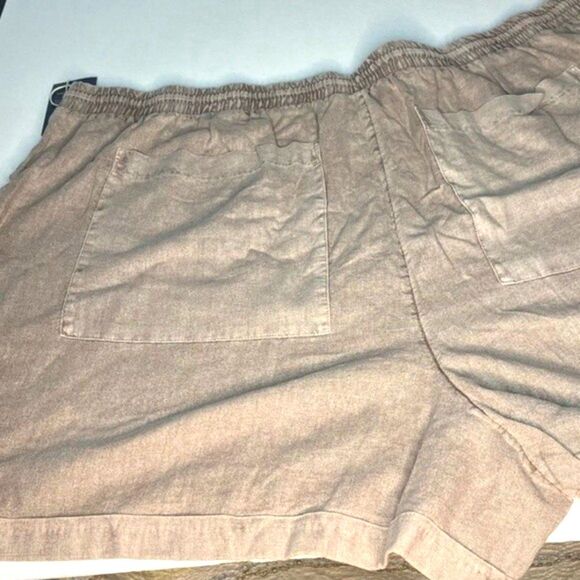 Universal Thread Mid-Rise Linen Blend Utility Pocket Drawstring Brown 4X New! - Picture 8 of 8